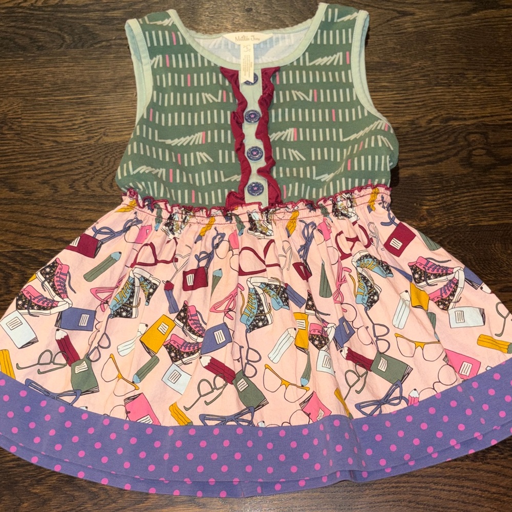 Matilda Jane girls Button Down Ruffle Tank Top